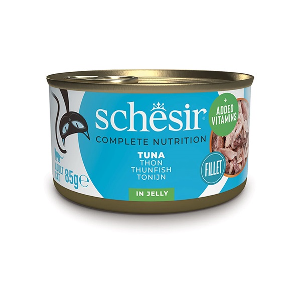 Schesir Tuna ТУНЕЦ в желе влажный корм консервы для кошек 85 г (750013)